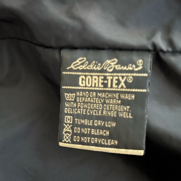 Eddie Bauer lot of 2 Dark Blue Gore tex parka 800fp StormDown - Picture 7 of 13